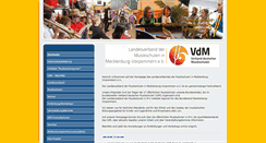 Desktop Screenshot of musikschulen-mv.de