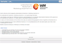 Tablet Screenshot of musikschulen-mv.de